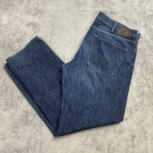 Silver Nyan Jeans Mens Size 40x33” Blue Denim Casual Straight Leg 5-Pocket